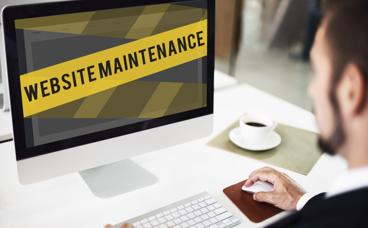 Website Under Construction Error Concept